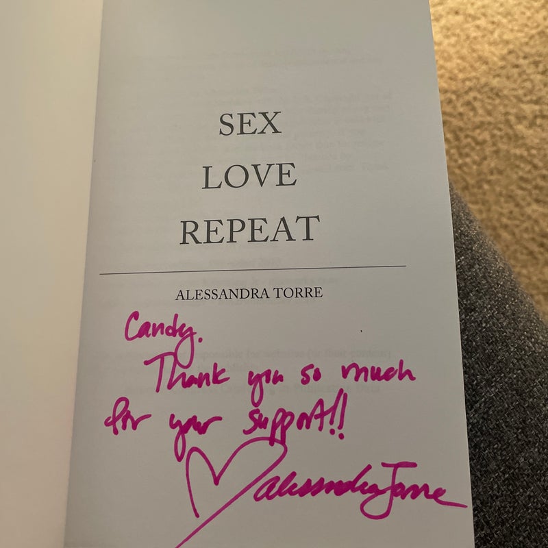 Sex Love Repeat (signed by the author)