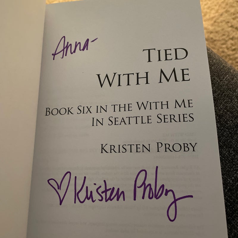 Tied with Me (original cover signed by the author)