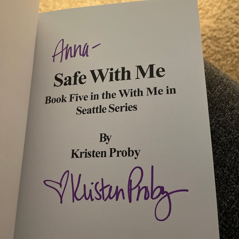 Safe with Me (original cover signed by the author)