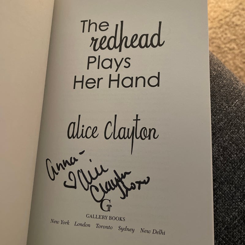 The Redhead Plays Her Hand (signed by the author)