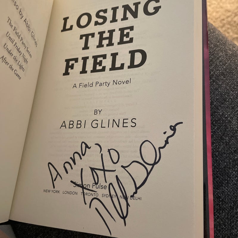 Losing the Field (signed by the author)