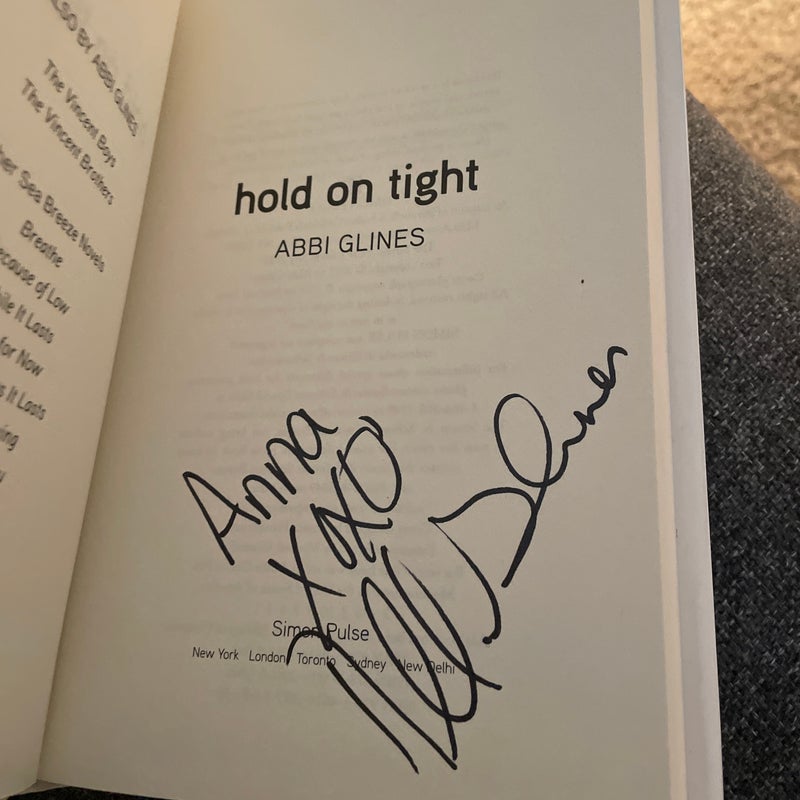 Hold on Tight (signed by the author)