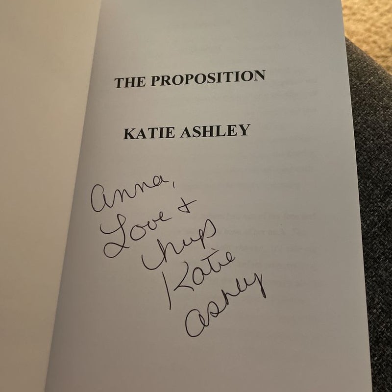 The Proposition (signed by the author)