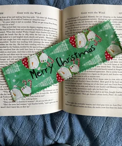 Handmade Christmas book mark 