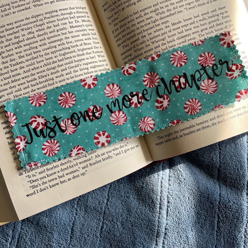 Handmade “Just one more chapter” bookmark 