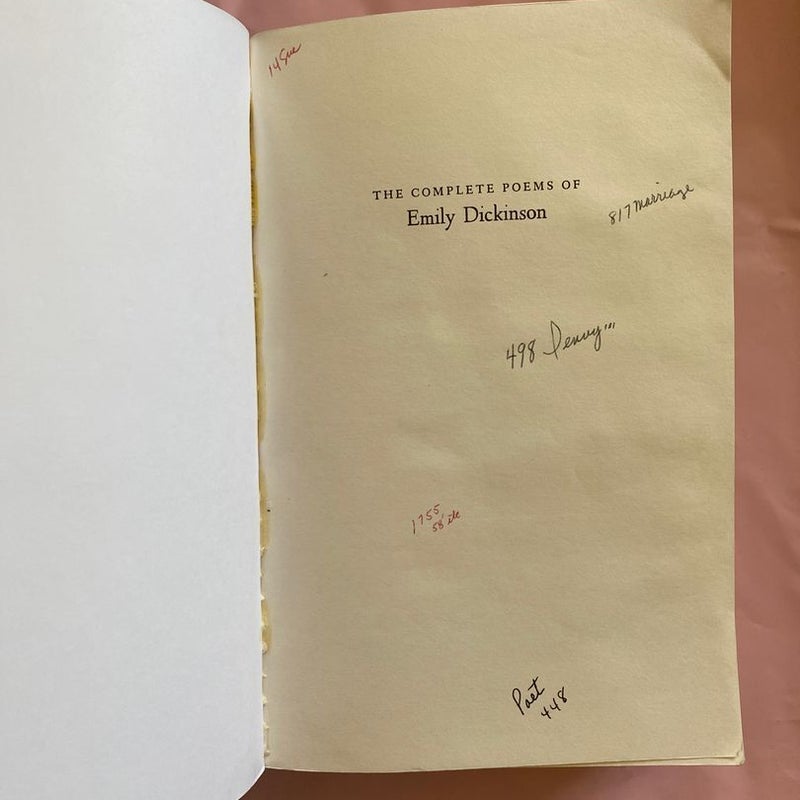The Complete Poems of Emily Dickinson