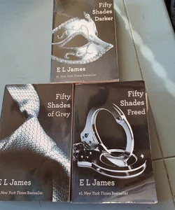 Fifty Shades of Grey,Fifty shades of Freed and Fifty shades of Darker