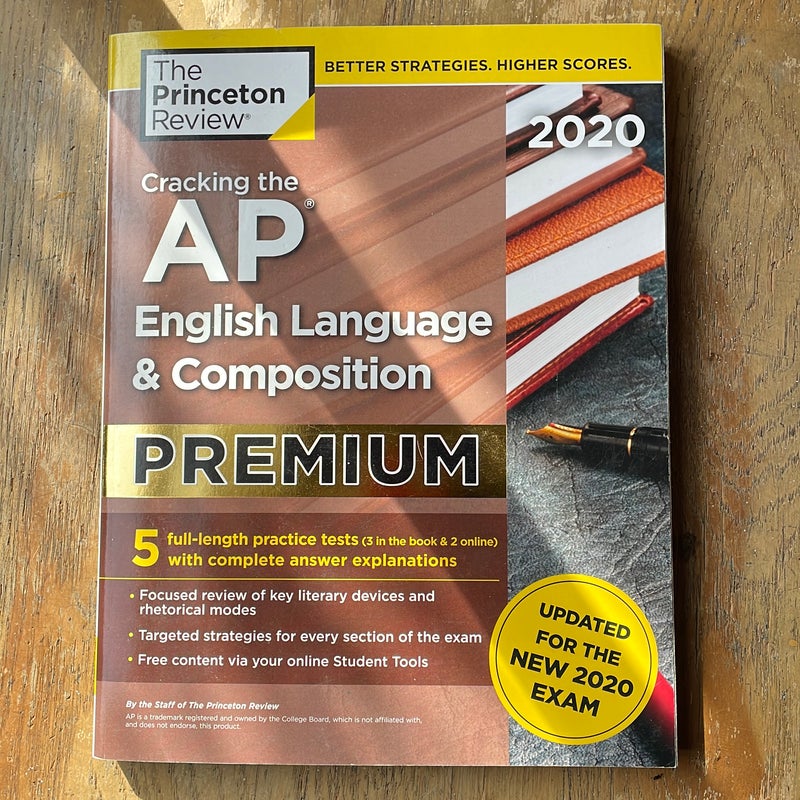 Cracking the AP English Language and Composition Exam 2020, Premium Edition