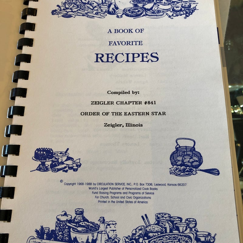 A Book Of Favorite Recipes