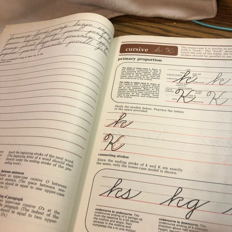 Handwriting Workbook: Cursive