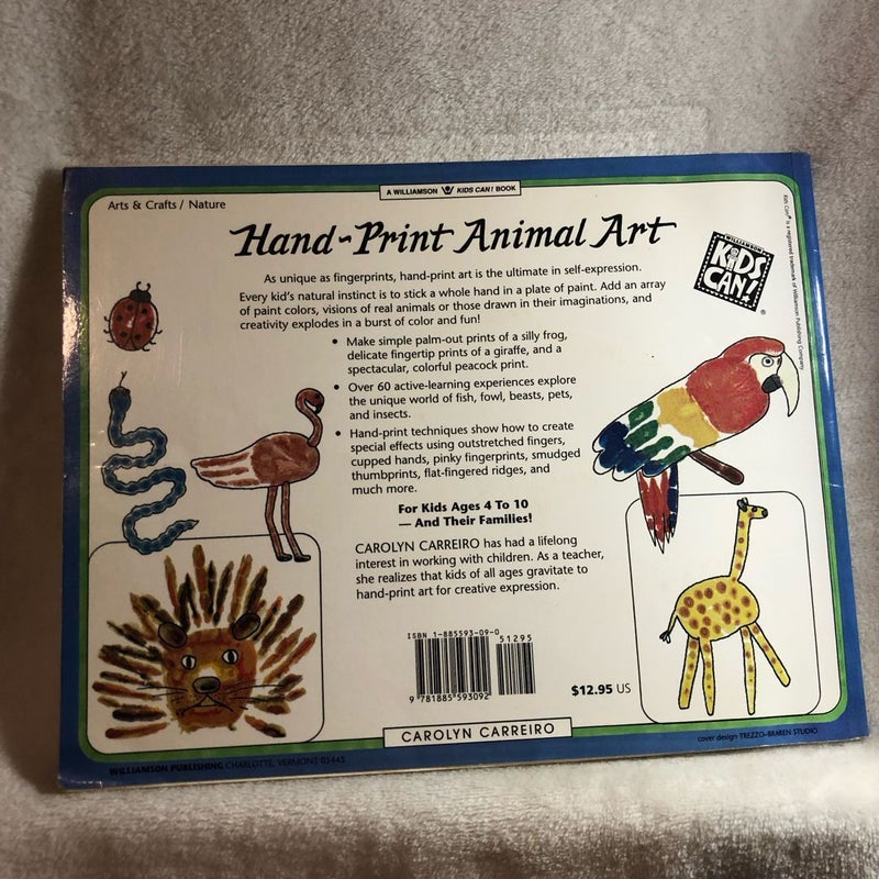 Hand-Print Animal Art