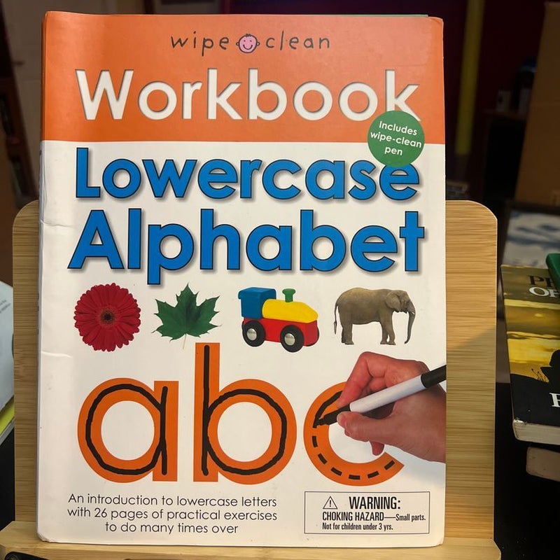 Wipe Clean Workbook Lowercase Alphabet by Roger Priddy Pangobooks