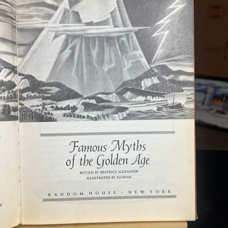 VINTAGE Famous Myths of the Golden Age 