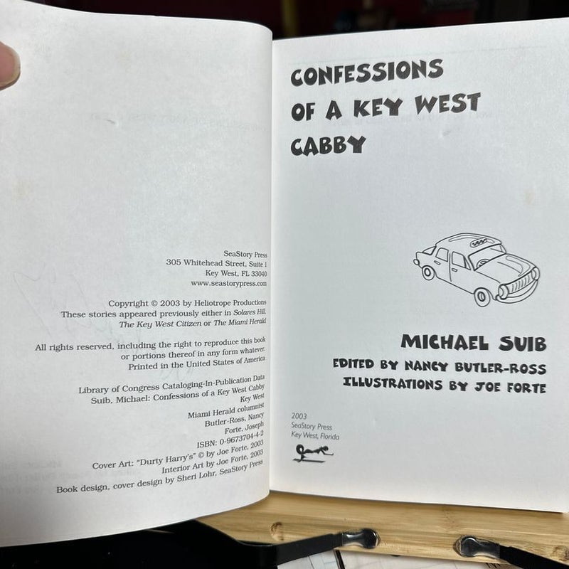 Confessions of a Key West Cabby ***SIGNED 