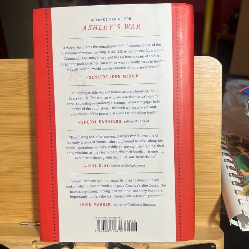 Ashley's War  *** FIRST EDITION 