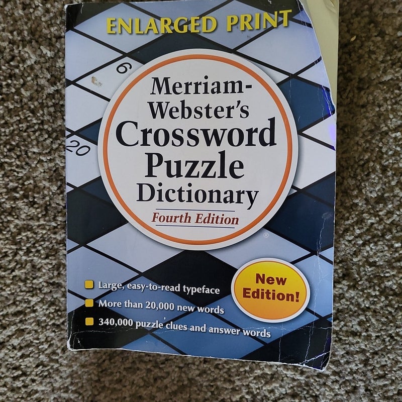 Merriam Webster Crossword Dictionary Enlarged 4 Edition