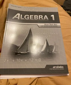 Algebra 1 Quiz/Test solution key