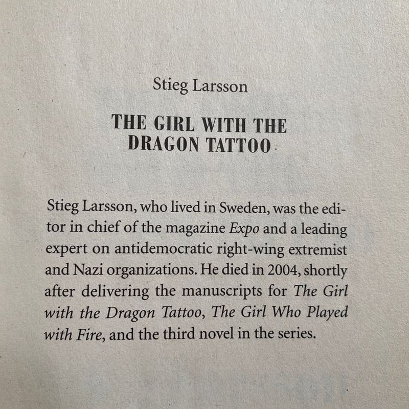 The Girl with the Dragon Tattoo 