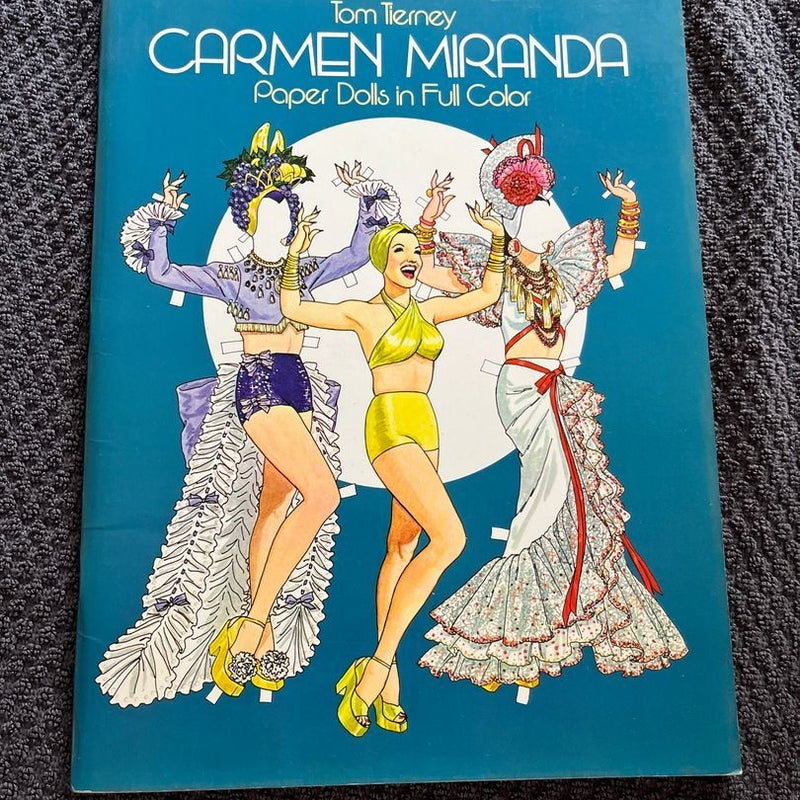 Carmen Miranda Paper Dolls in Full Color