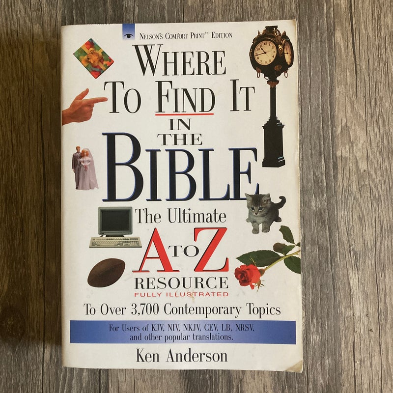 Where to Find It in the Bible