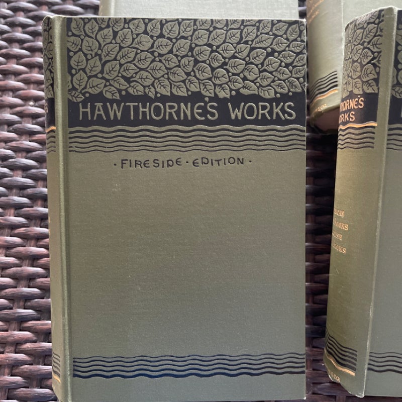 Hawthorne’s Works *Fireside Edition* Six Volume Set 1800s
