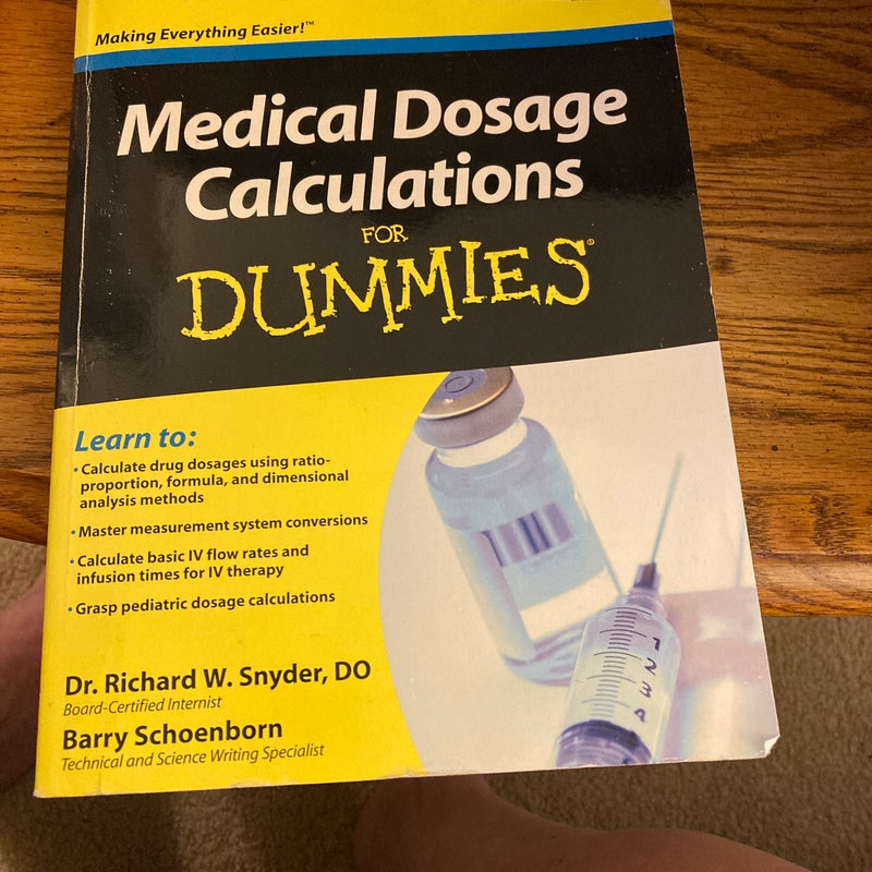 Medical Dosage Calculations for Dummies