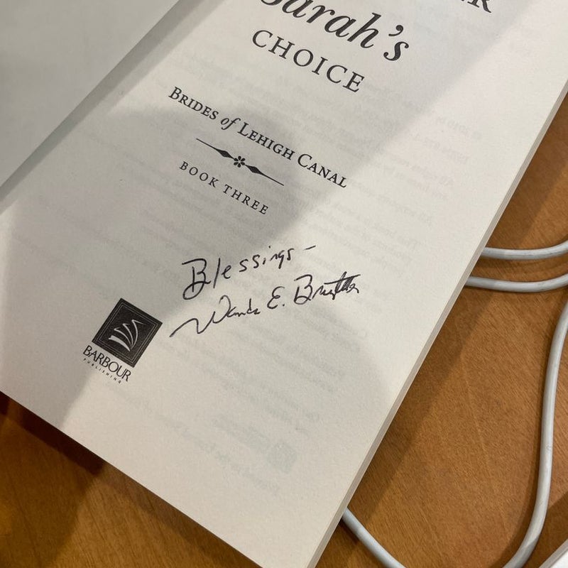 Sarah's Choice  *Signed by Author*