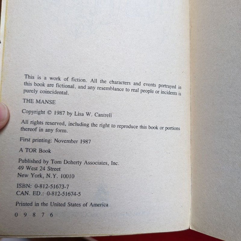 The Manse (Paperbacks from Hell, pg. 164)