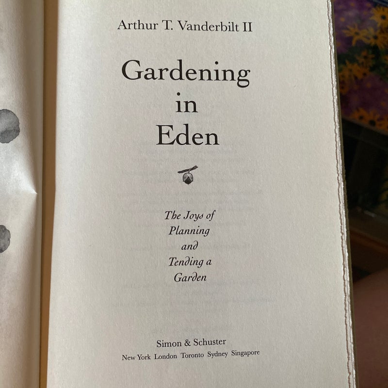 Gardening in eden