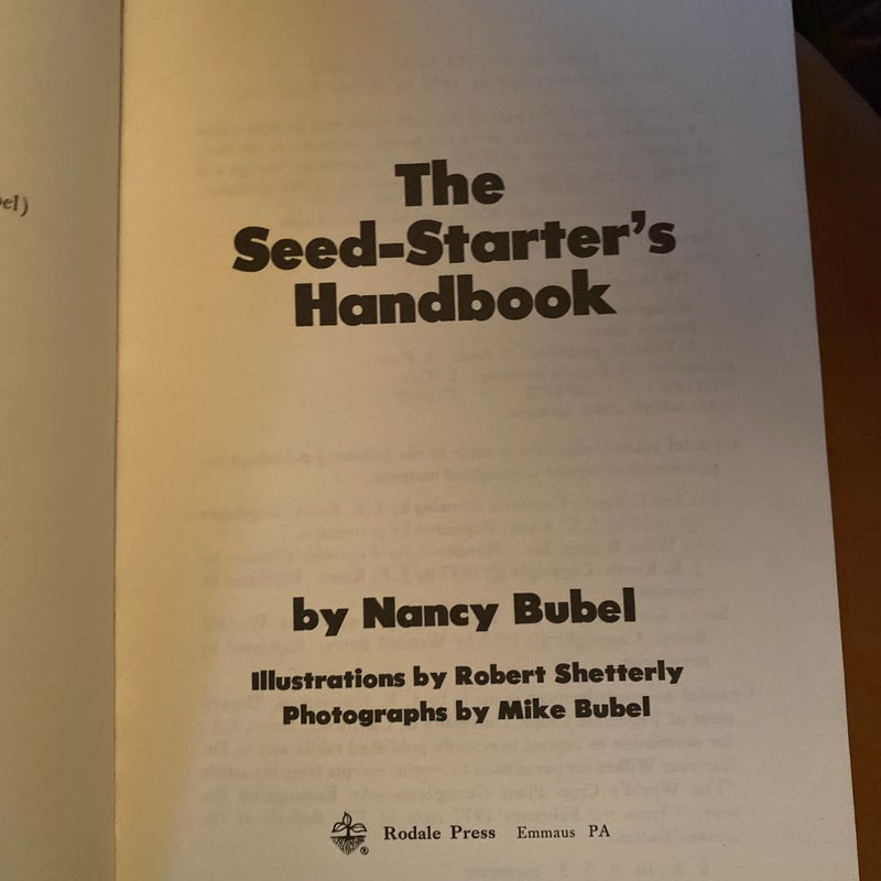 The seed starters handbook