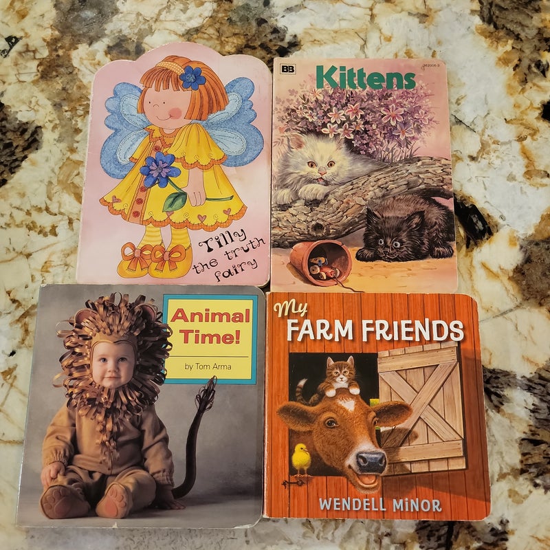 Board Book Bundle - Animal Time!,Tilly The Truth Fairy, Kittens, My Farm Friends