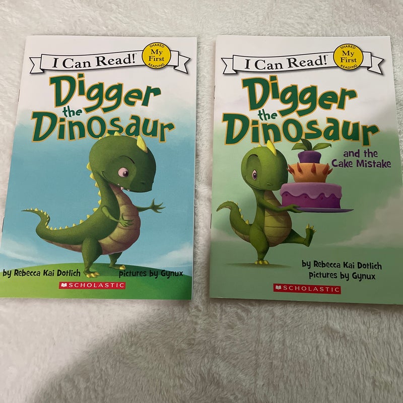 Digger the Dinosaur - 2  Books!