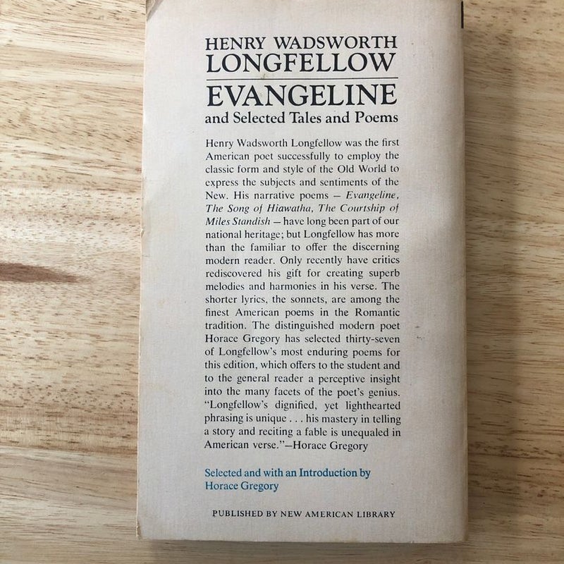 Evangeline and Selected Tales and Poems