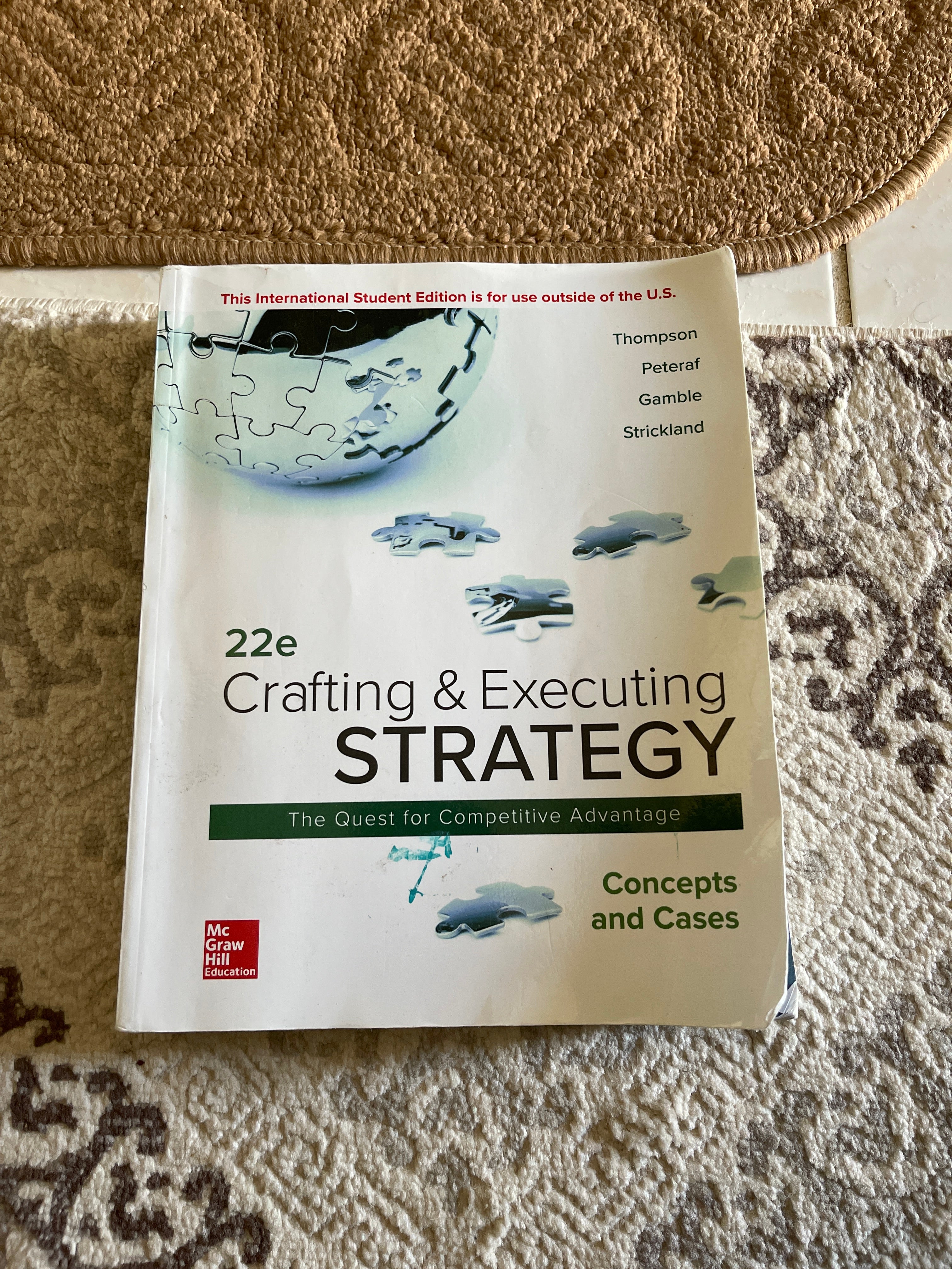 ISE Crafting & Executing Strategy: Concepts and Cases