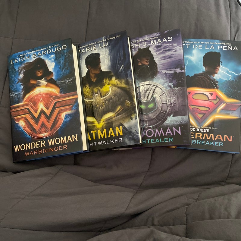 Wonder Woman, Batman, Catwoman, and Superman