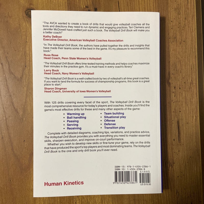 The Volleyball Drill Book by American Volleyball Coaches Association