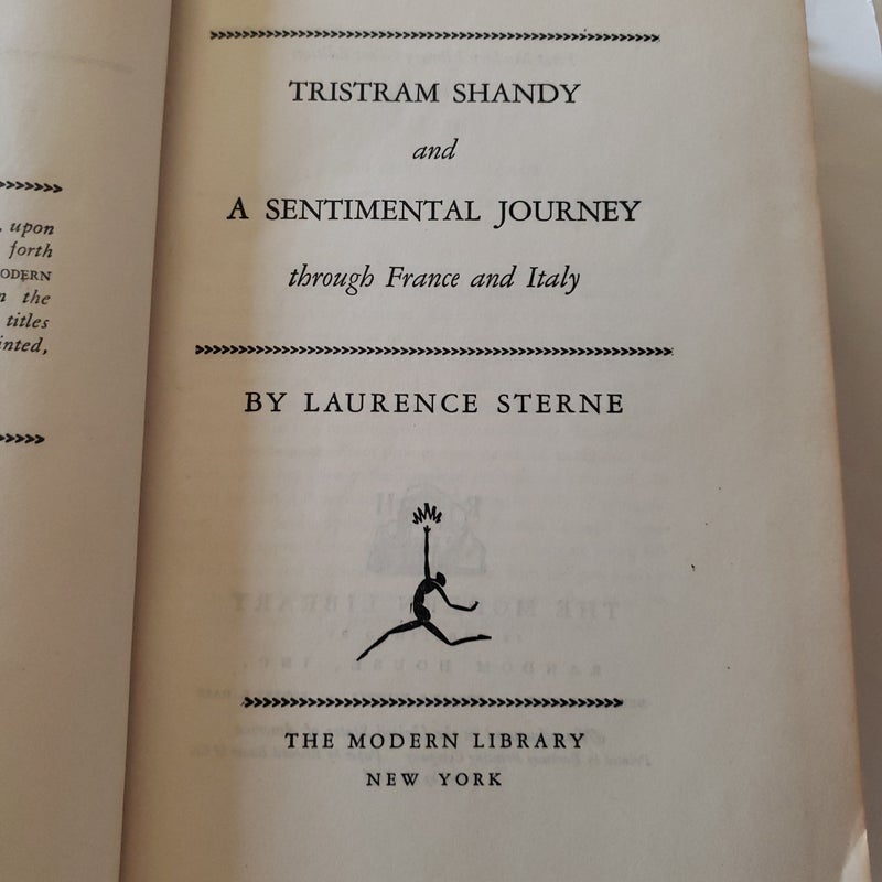 TRISTRAM SHANDY AND A SENTIMENTAL JOURNEY THROUGH FRANCE AND ITALY 