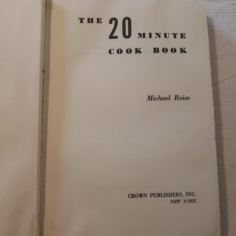 THE 20 MINUTE COOK BOOK