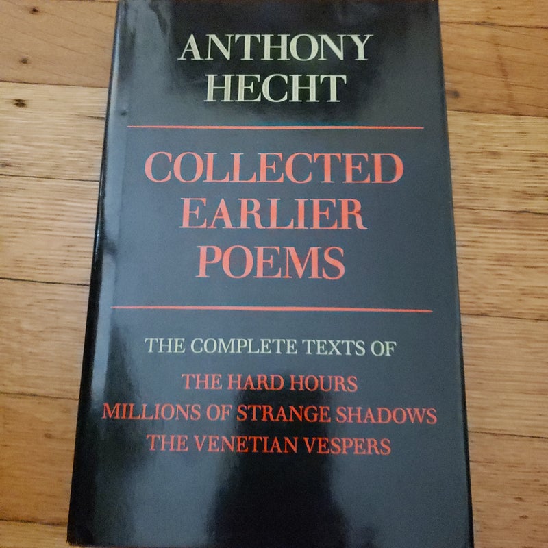 Collected Earlier Poems