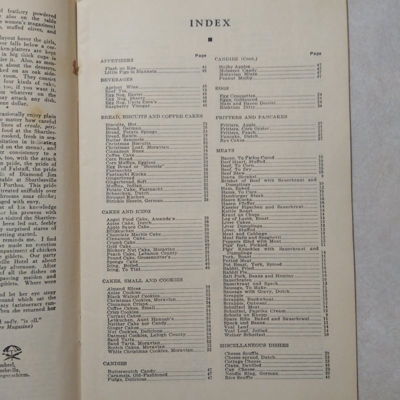 Pennsylvania Dutch Cook Book of Fine Old Recipes 