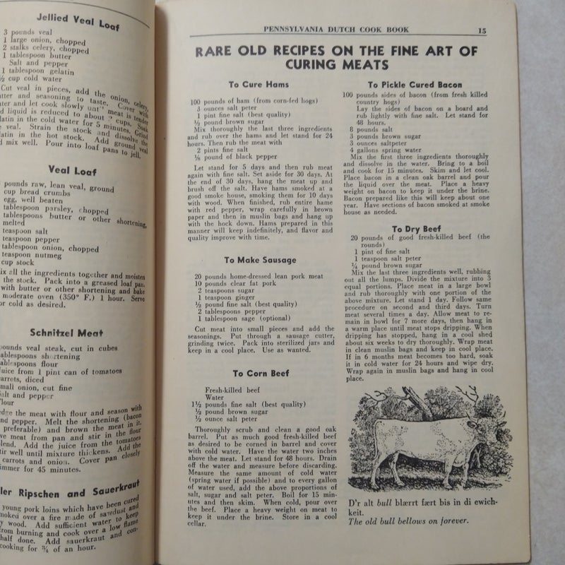 Pennsylvania Dutch Cook Book of Fine Old Recipes 