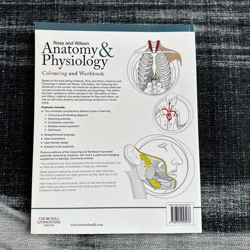 Ross and wilson anatomy and physiology colouring and workbook by anne