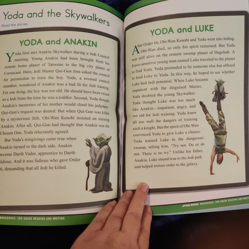 Star Wars Workbook: 3rd Grade Reading and Writing