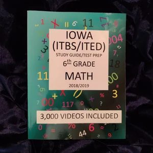 6th Grade IOWA ITBS ITED, 2019 MATH, Test Prep