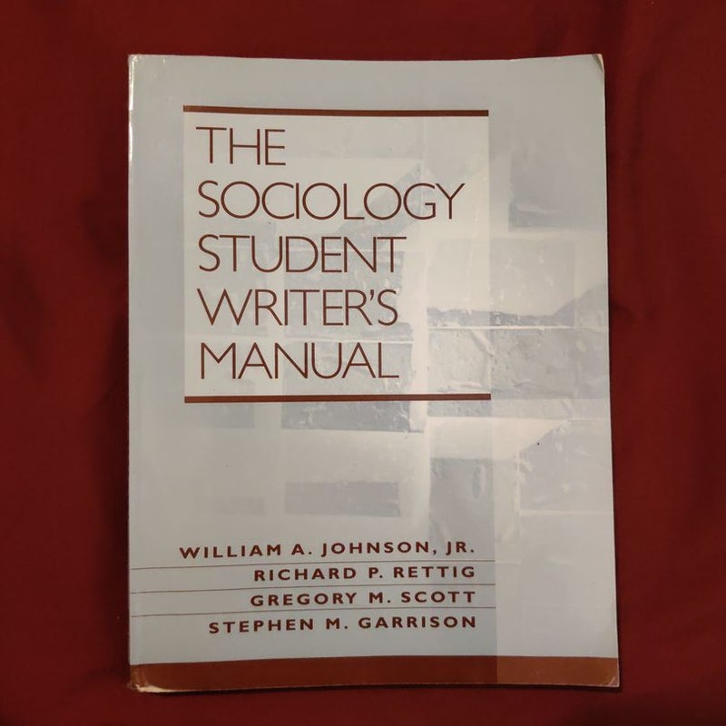 The Sociology Student Writer's Manual