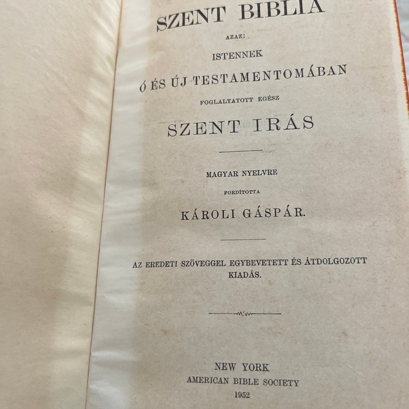 Szent Biblia 