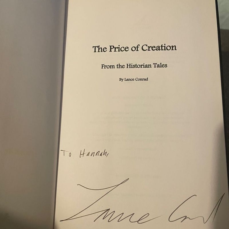 The Price of Creation