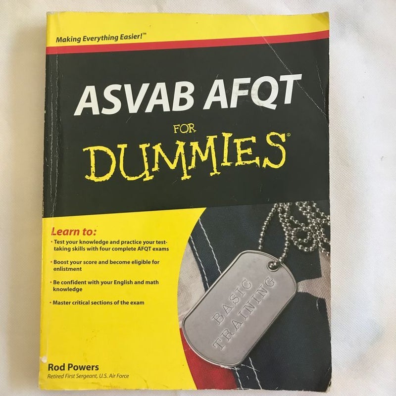 ASVAB AFQT for Dummies