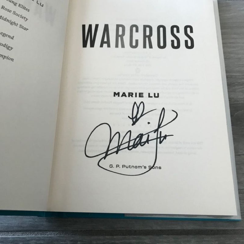 *SIGNED* Warcross (Warcross trilogy) Hardcover, YA Dystopia Sci Fi Fantasy ~ Marie Lu