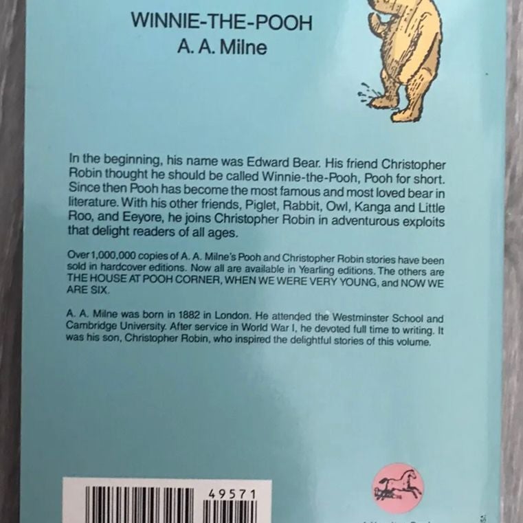 1981 Winnie The Pooh by A.A. Milne 60th Anniversary Dell Yearling paperback